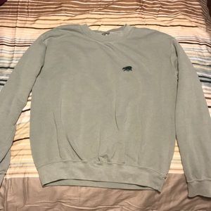 Brandy Melville Green Cali Bear Sweatshirt